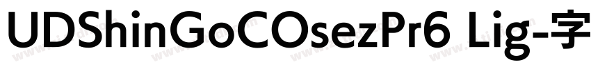 UDShinGoCOsezPr6 Lig字体转换